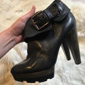 Coach Shoes - Coach Black Platform Leather Ankle Boot 6.5 Coach Shoes - Coach Black Platform Leather Ankle Boot 6.5